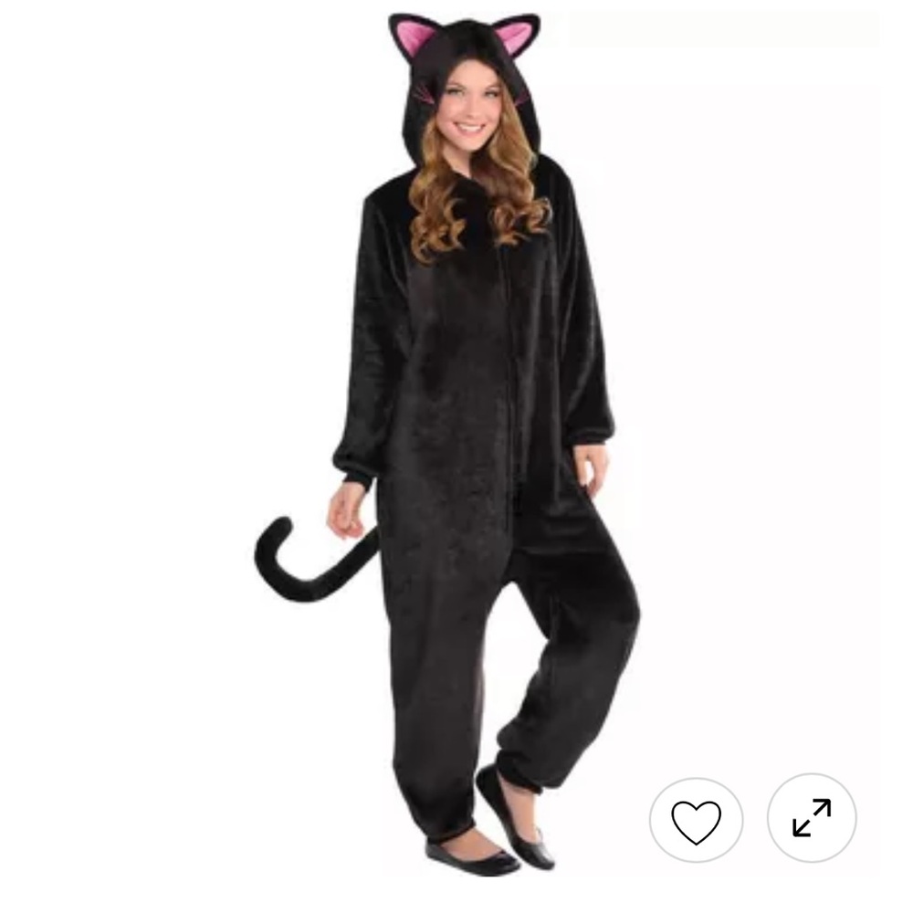 Black cat onesie
